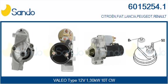 Motorino d'avviamento SANDO 6015254.1