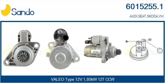 Motorino d'avviamento SANDO 6015255.1