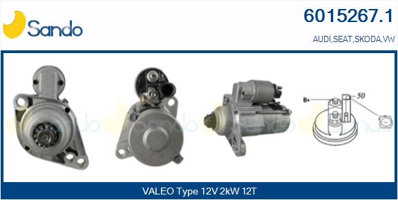 Motorino d'avviamento SANDO 6015267.1