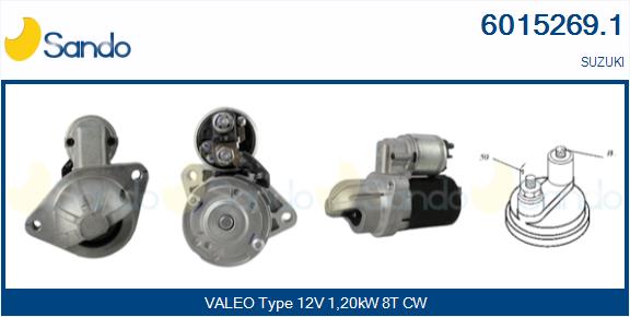 Motorino d'avviamento SANDO 6015269.1