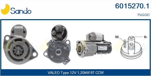 Motorino d'avviamento SANDO 6015270.1