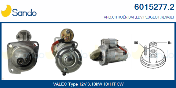 Motorino d'avviamento SANDO 6015277.2