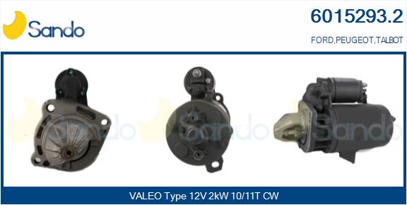 Motorino d'avviamento SANDO 6015293.2