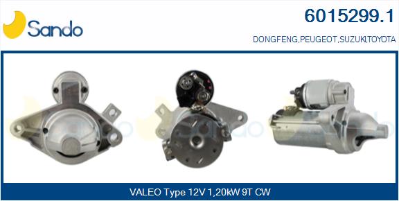 Motorino d'avviamento SANDO 6015299.1