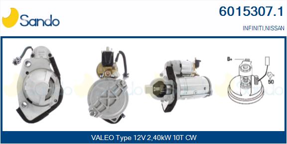 Motorino d'avviamento SANDO 6015307.1