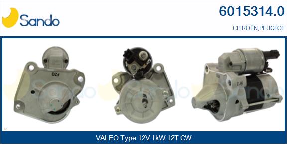 Motorino d'avviamento SANDO 6015314.0