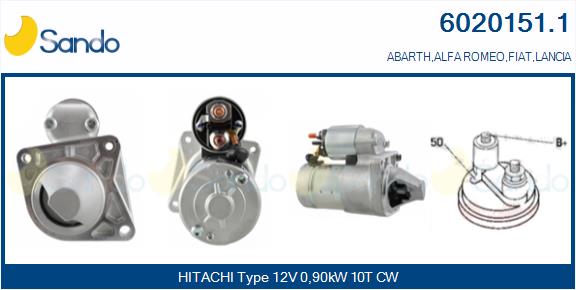  MOTORINO AVVIAMENTO (ORIGINALE) FIAT 500 1.2 07-