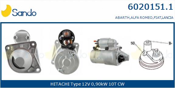  MOTORINO AVVIAMENTO (ORIGINALE) FIAT 500 1.2 07-