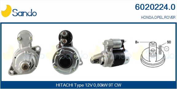 Motorino d'avviamento SANDO 6020224.0