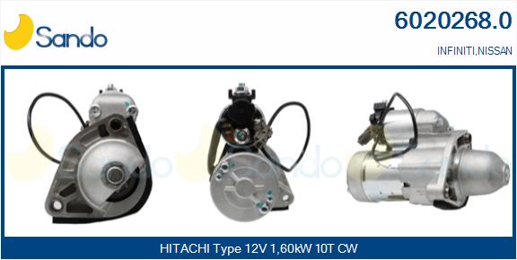 Motorino d'avviamento SANDO 6020268.0