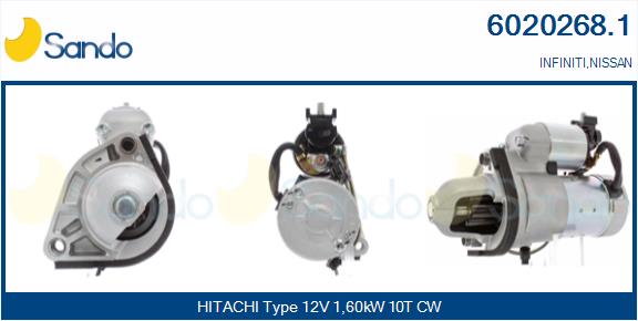 Motorino d'avviamento SANDO 6020268.1