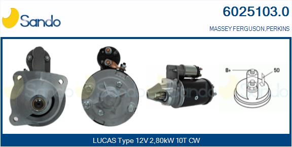  MOTORINO AVVIAMENTO (ADATTABILE) PERKINS