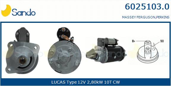  MOTORINO AVVIAMENTO (ADATTABILE) PERKINS