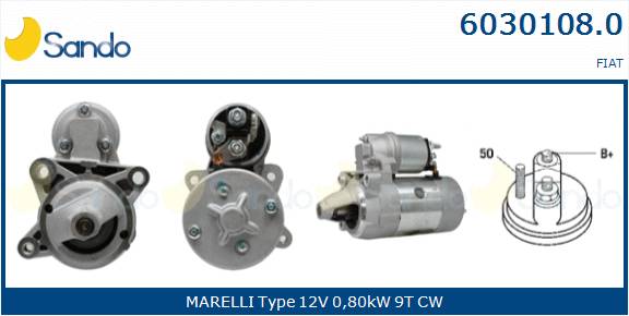  MOTORINO AVVIAMENTO (ADATTABILE) FIAT BRAVO 1.4 -01