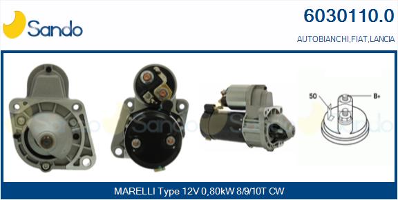  MOTORINO AVVIAMENTO (ADATTABILE) FIAT PANDA 1.1 -04