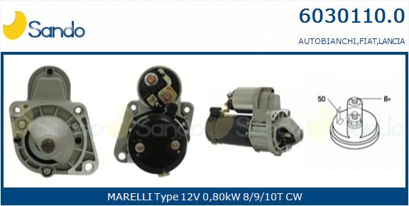  MOTORINO AVVIAMENTO (ADATTABILE) FIAT PANDA 1.1 -04
