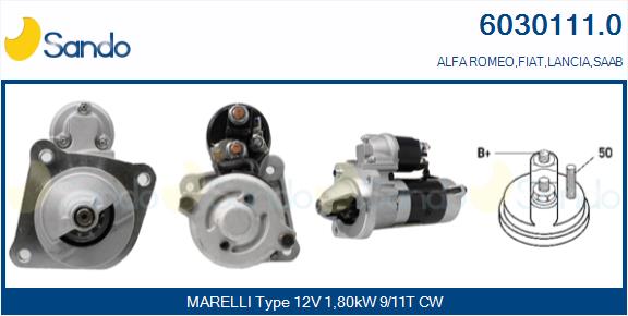  MOTORINO AVVIAMENTO (ADATTABILE) FIAT DOBLO 1.6 D MJT 10-
