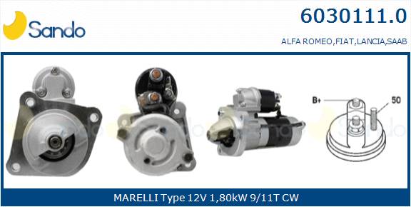  MOTORINO AVVIAMENTO (ADATTABILE) FIAT DOBLO 1.6 D MJT 10-