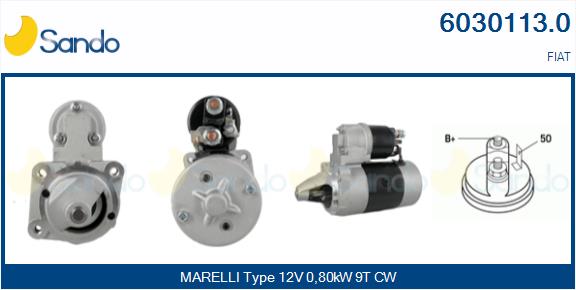  MOTORINO AVVIAMENTO (ADATTABILE) FIAT SEICENTO 0.9 -08