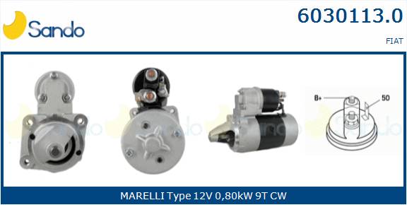  MOTORINO AVVIAMENTO (ADATTABILE) FIAT SEICENTO 0.9 -08