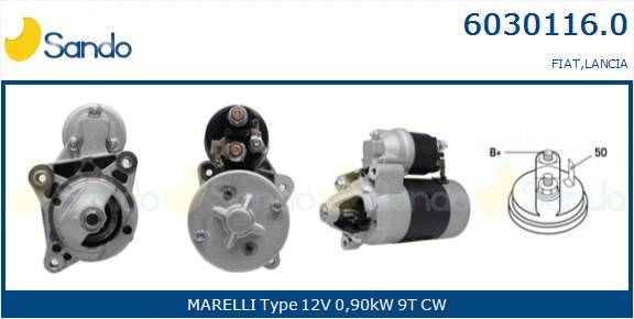  MOTORINO AVVIAMENTO (ADATTABILE) FIAT PUNTO 1.6 -92