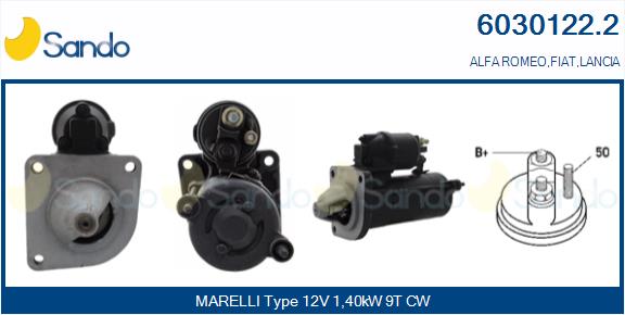Motorino d'avviamento SANDO 6030122.2