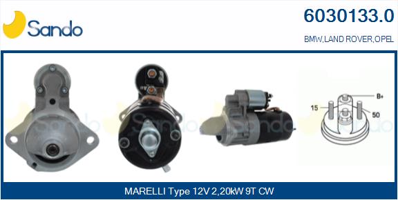 Motorino d'avviamento SANDO 6030133.0
