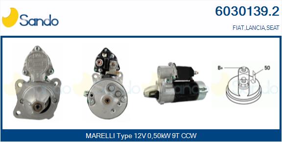 Motorino d'avviamento SANDO 6030139.2
