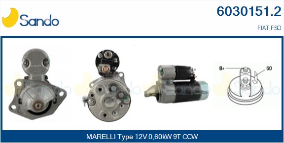 Motorino d'avviamento SANDO 6030151.2
