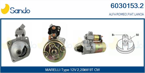 Motorino d'avviamento SANDO 6030153.2