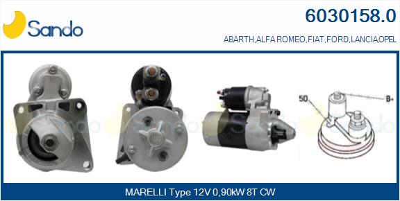  MOTORINO AVVIAMENTO (ADATTABILE) FIAT 500 1.2 07-