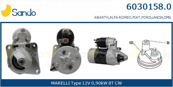  MOTORINO AVVIAMENTO (ADATTABILE) FIAT 500 1.2 07-