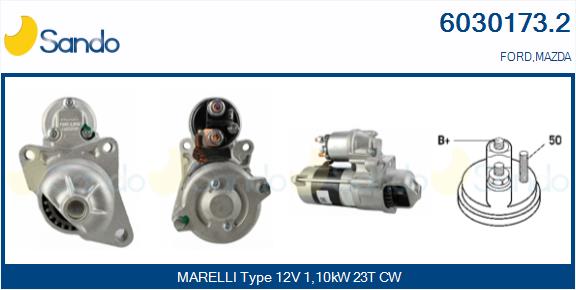 Motorino d'avviamento SANDO 6030173.2