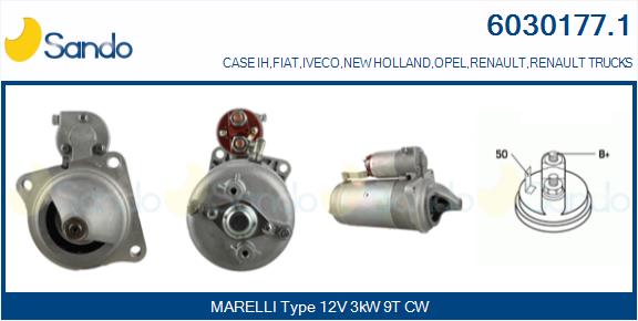 Motorino d'avviamento SANDO 6030177.1