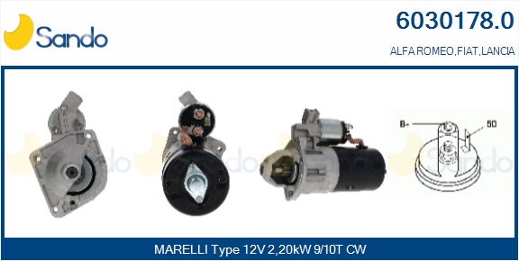 Motorino d'avviamento SANDO 6030178.0