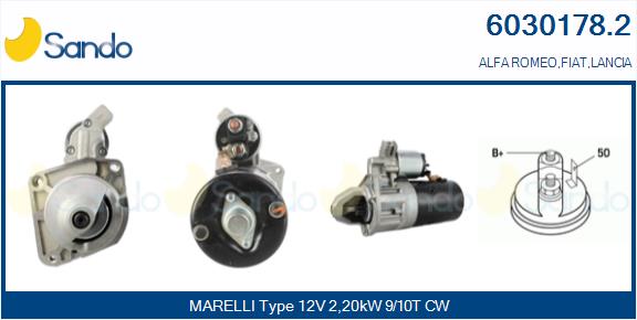 Motorino d'avviamento SANDO 6030178.2