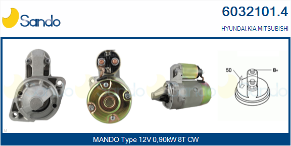 Motorino d'avviamento SANDO 6032101.4