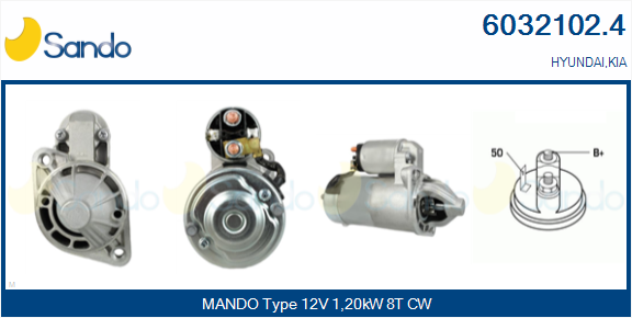 Motorino d'avviamento SANDO 6032102.4