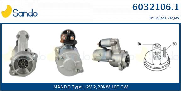  MOTORINO AVVIAMENTO (ORIGINALE) HYUNDAI H-1 2.5CRD 06-