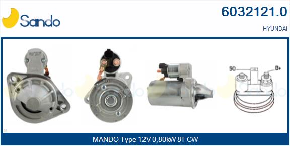 Motorino d'avviamento SANDO 6032121.0