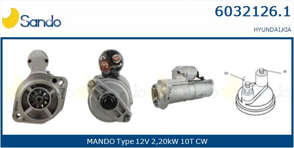  MOTORINO AVVIAMENTO (ORIGINALE) KIA SORRENTO 2.5CRD 06-