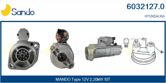 Motorino d'avviamento SANDO 6032127.0