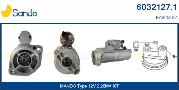 Motorino d'avviamento SANDO 6032127.1