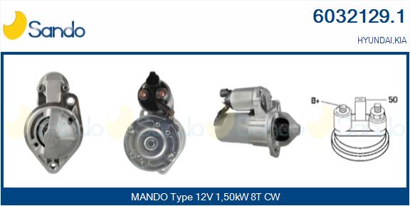Motorino d'avviamento SANDO 6032129.1