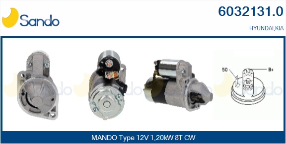 Motorino d'avviamento SANDO 6032131.0