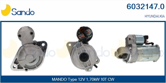 Motorino d'avviamento SANDO 6032147.0