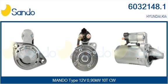 Motorino d'avviamento SANDO 6032148.1