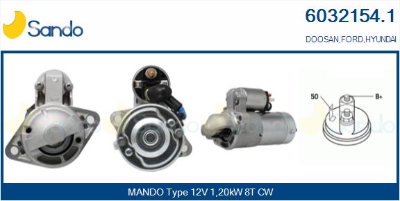 Motorino d'avviamento SANDO 6032154.1