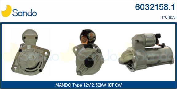 Motorino d'avviamento SANDO 6032158.1
