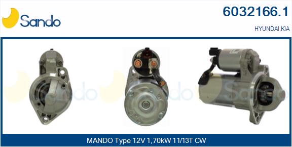 Motorino d'avviamento SANDO 6032166.1